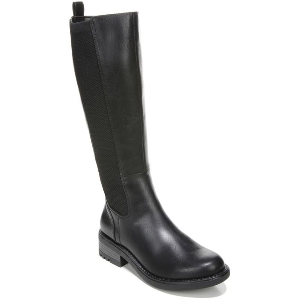 LIFE STRIDE VELOCITY Womens Black Kent Round Toe Block Heel Riding Boot 7.5 M WC
